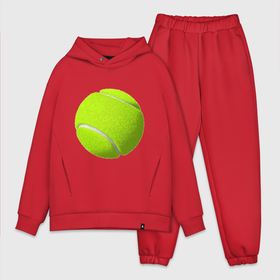 Мужской костюм хлопок OVERSIZE с принтом Теннис в Курске,  |  | exclusive merch | большой | игра | мяч | спорт | теннис