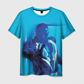 Мужская футболка 3D с принтом Black Lightning в Новосибирске, 100% полиэфир | прямой крой, круглый вырез горловины, длина до линии бедер | black lightning | jefferson pierce | vdzabma | джефферсон пирс | черная молния