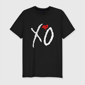 Мужская футболка хлопок Slim с принтом The Weeknd XO , 92% хлопок, 8% лайкра | приталенный силуэт, круглый вырез ворота, длина до линии бедра, короткий рукав | the weeknd xo | xo | музыка | певец | уикнд | эйбел макконен тесфайе