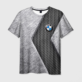 Мужская футболка 3D с принтом BMW в Новосибирске, 100% полиэфир | прямой крой, круглый вырез горловины, длина до линии бедер | bmw | germany | metal | prestige | бмв | германия | металл | престиж