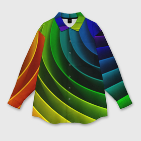Женская рубашка oversize 3D с принтом Color vanguard texture в Рязани,  |  | color | creatiive | desgn | fashion | textures | vanguard | авангард | дизайн | креатив | мода | текстуры | фон | цвет