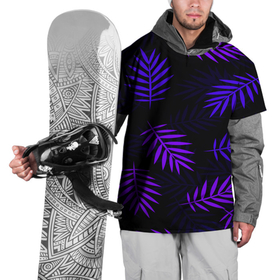 Накидка на куртку 3D с принтом НЕОНОВЫЕ ТРОПИКИ в Кировске, 100% полиэстер |  | summer | tropic | жара | летний | лето | отдых | пальмы | природа | текстура | тропикано | тропики
