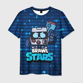 Мужская футболка 3D с принтом virus 8 bit brawl stars Blue в Новосибирске, 100% полиэфир | прямой крой, круглый вырез горловины, длина до линии бедер | 8 | 8 bit | 8 бит | 8бит | brawl | brawl stars | brawlstars | brawl_stars | jessie | бравл | бравлстарс