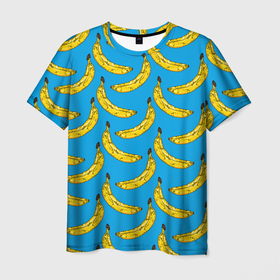 Мужская футболка 3D с принтом Go Bananas , 100% полиэфир | прямой крой, круглый вырез горловины, длина до линии бедер | food | fruits | банан | бананчики | бананы | вкусняшки | десерт | джунгли | еда | летний | лето | море | обезьяна | овощи | океан | острова | отдых | отпуск | пальмы | плоды | пляж | природа | рай | сладкие