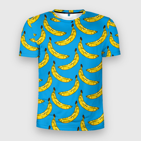 Мужская футболка 3D Slim с принтом Go Bananas в Белгороде, 100% полиэстер с улучшенными характеристиками | приталенный силуэт, круглая горловина, широкие плечи, сужается к линии бедра | food | fruits | банан | бананчики | бананы | вкусняшки | десерт | джунгли | еда | летний | лето | море | обезьяна | овощи | океан | острова | отдых | отпуск | пальмы | плоды | пляж | природа | рай | сладкие