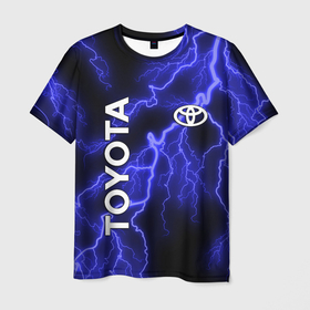 Мужская футболка 3D с принтом TOYOTA , 100% полиэфир | прямой крой, круглый вырез горловины, длина до линии бедер | toyota | авто | автомобиль | логотип | марка | машина | надпись | текстура | тоета | тойота