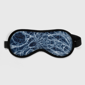 Маска для сна 3D с принтом Нервная система в Курске, внешний слой — 100% полиэфир, внутренний слой — 100% хлопок, между ними — поролон |  | big picture | exclusive merch | картинки | клетки | линии | мозг | нейроны | прикольные | пульс | сеть | текстуры | точки | тренды | узоры