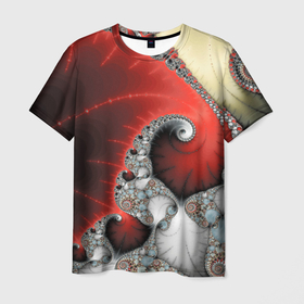Мужская футболка 3D с принтом ABSTRACTFRACTAL в Курске, 100% полиэфир | прямой крой, круглый вырез горловины, длина до линии бедер | abstract | abstraction | geometry | psy | абстрактный | абстракция | геометрия | краски | неоновые | неоновый | психоделика | текстуры