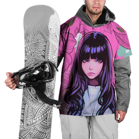 Накидка на куртку 3D с принтом Аниме Цветочная Тян , 100% полиэстер |  | Тематика изображения на принте: аниме | аниме девушка | аниме тян | девушка | рисунок | тян | тянка | цветы