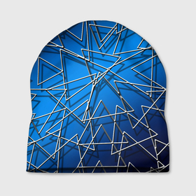 Шапка 3D с принтом Треугольники в Екатеринбурге, 100% полиэстер | универсальный размер, печать по всей поверхности изделия | big picture | аннотация | геометрия | картинки | квадраты | многоугольник | прикольные | структура | текстура | тренды | треугольник