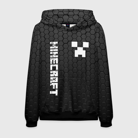 Мужская толстовка 3D с принтом MINECRAFT МАЙНКРАФТ в городе Новоалтайск, 100% полиэстер | двухслойный капюшон со шнурком для регулировки, мягкие манжеты на рукавах и по низу толстовки, спереди карман-кенгуру с мягким внутренним слоем. | block | creeper | cube | minecraft | pixel | блок | геометрия | крафт | крипер | кубики | майнкрафт | пиксели