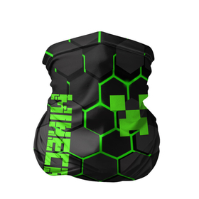 Бандана-труба 3D с принтом MINECRAFT   CREEPER в Петрозаводске, 100% полиэстер, ткань с особыми свойствами — Activecool | плотность 150‒180 г/м2; хорошо тянется, но сохраняет форму | block | creeper | cube | minecraft | pixel | блок | геометрия | крафт | крипер | кубики | майнкрафт | пиксели