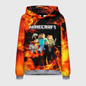 Мужская толстовка 3D с принтом MINECRAFT МАЙНКРАФТ в городе Новоалтайск, 100% полиэстер | двухслойный капюшон со шнурком для регулировки, мягкие манжеты на рукавах и по низу толстовки, спереди карман-кенгуру с мягким внутренним слоем. | block | creeper | cube | minecraft | pixel | блок | геометрия | крафт | крипер | кубики | майнкрафт | пиксели
