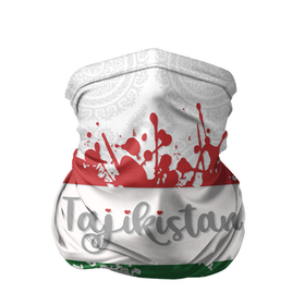 Бандана-труба 3D с принтом Таджикистан в Тюмени, 100% полиэстер, ткань с особыми свойствами — Activecool | плотность 150‒180 г/м2; хорошо тянется, но сохраняет форму | asia | blots | drops | flag | paint | republic of tajikistan | splashes | state | азия | брызги | государство | капли | кляксы | краска | республика | таджикистан | флаг