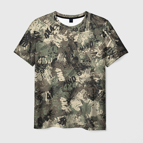 Мужская футболка 3D с принтом Off Road камуфляж в Тюмени, 100% полиэфир | прямой крой, круглый вырез горловины, длина до линии бедер | 4wd | 4х4 | бездорожье | внедорожник | камуфляж | милитари | паттерн | полный привод | ралли | хаки