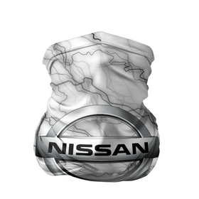 Бандана-труба 3D с принтом NISSAN. , 100% полиэстер, ткань с особыми свойствами — Activecool | плотность 150‒180 г/м2; хорошо тянется, но сохраняет форму | 2020 | auto | nissan | sport | авто | автомобиль | автомобильные | бренд | марка | машины | ниссан | спорт