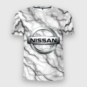 Мужская футболка 3D спортивная с принтом NISSAN. в Белгороде, 100% полиэстер с улучшенными характеристиками | приталенный силуэт, круглая горловина, широкие плечи, сужается к линии бедра | 2020 | auto | nissan | sport | авто | автомобиль | автомобильные | бренд | марка | машины | ниссан | спорт