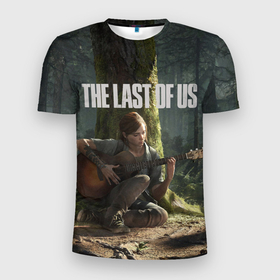 Мужская футболка 3D Slim с принтом The Last of Us 2 в Новосибирске, 100% полиэстер с улучшенными характеристиками | приталенный силуэт, круглая горловина, широкие плечи, сужается к линии бедра | action | the last of us | the last of us 2 | бродилка | игра | хоррор