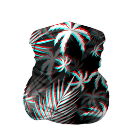 Бандана-труба 3D с принтом ПАЛЬМЫ | TROPICAL GLITCH в Санкт-Петербурге, 100% полиэстер, ткань с особыми свойствами — Activecool | плотность 150‒180 г/м2; хорошо тянется, но сохраняет форму | Тематика изображения на принте: glitch | hotline miami | neon | new retro wave | outrun | outrun electro | paints | palmen | rainbow | retro | retrowave | summer | synth | synthwave | tropical | глитч | краски | лето | неон | пальмы | радуга | ретро | тропики | хотлайн 