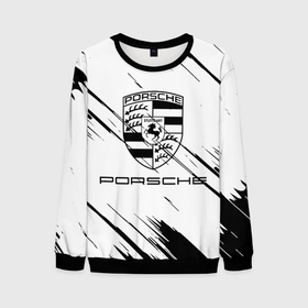 Мужской свитшот 3D с принтом PORSCHE. в городе Новоалтайск, 100% полиэстер с мягким внутренним слоем | круглый вырез горловины, мягкая резинка на манжетах и поясе, свободная посадка по фигуре | 2020 | auto | porsche | sport | авто | автомобиль | автомобильные | бренд | марка | машины | порше | спорт