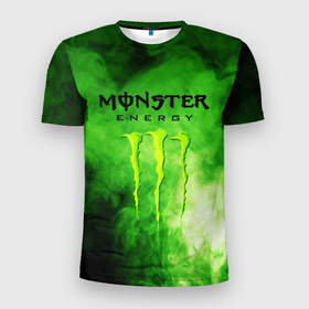 Мужская футболка 3D спортивная с принтом MONSTER ENERGY в Белгороде, 100% полиэстер с улучшенными характеристиками | приталенный силуэт, круглая горловина, широкие плечи, сужается к линии бедра | Тематика изображения на принте: brend | green | monster energy | андреналин | бренд | зеленый | логотип | монстр | напиток | энергетик | энергия