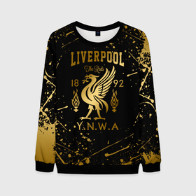 Мужской свитшот 3D с принтом LIVERPOOL | ЛИВЕРПУЛЬ в городе Новоалтайск, 100% полиэстер с мягким внутренним слоем | круглый вырез горловины, мягкая резинка на манжетах и поясе, свободная посадка по фигуре | lfc | liverpool | sport | ynwa | ливерпуль | лфк | спорт