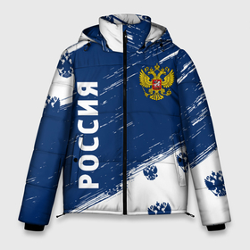 Мужская зимняя куртка 3D с принтом РОССИЯ RUSSIA в Новосибирске, верх — 100% полиэстер; подкладка — 100% полиэстер; утеплитель — 100% полиэстер | длина ниже бедра, свободный силуэт Оверсайз. Есть воротник-стойка, отстегивающийся капюшон и ветрозащитная планка. 

Боковые карманы с листочкой на кнопках и внутренний карман на молнии. | hjccbz | russia | ussr | герб | двухглавый | кгыышф | орел | орнамент | победа | родина | рожден | россии | российский | россия | русский | русь | сборная | символ | символика | спорт | ссср | страна | флаг | хохлома