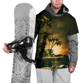 Накидка на куртку 3D с принтом РАЙСКИЙ ОСТРОВ , 100% полиэстер |  | Тематика изображения на принте: summer | tropic | жара | летний | лето | отдых | пальмы | природа | текстура | тропикано | тропики