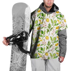 Накидка на куртку 3D с принтом Летний узор лимон ветки листья , 100% полиэстер |  | Тематика изображения на принте: ботаника | ветки | кислый | летний | лимонад | лимончики | лимоны | листья | паттерн | узор | цветы | цитрусовые