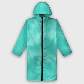 Дождевик унисекс 3D с принтом Бирюзовый ТАЙ ДАЙ в городе Новоалтайск,  |  | summer | tie dye | акварель | бирюзовый тай дай | лето | разноцветная | тай дай | тайдай | яркая
