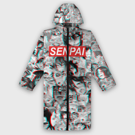 Дождевик унисекс 3D с принтом SENPAI СЕНПАИ в городе Новоалтайск,  |  | ahegao | anime | kawai | kowai | oppai | otaku | senpai | sugoi | waifu | yandere | аниме | ахегао | ковай | культура | отаку | семпай | сенпай | тренд | яндере