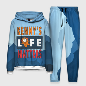 Мужской костюм 3D (с толстовкой) с принтом Kennys LIFE matters ,  |  | Тематика изображения на принте: kenny | life matters | lives matter | south park | text | жизнь | кенни | маккормик | текст | фразы | южный парк