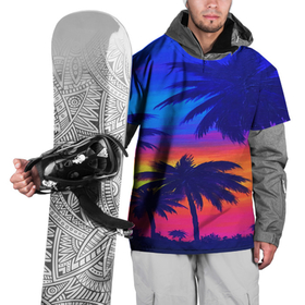 Накидка на куртку 3D с принтом ТРОПИКИ НЕОН , 100% полиэстер |  | Тематика изображения на принте: summer | tropic | жара | летний | лето | отдых | пальмы | природа | текстура | тропикано | тропики