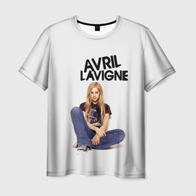 Мужская футболка 3D с принтом Аврил Лавин , 100% полиэфир | прямой крой, круглый вырез горловины, длина до линии бедер | avril lavigne | аврил | аврил лавин | американский рок | блондинка | девушка | музыка | рок | рокерша