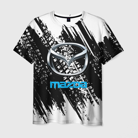 Мужская футболка 3D с принтом MAZDA. в Новосибирске, 100% полиэфир | прямой крой, круглый вырез горловины, длина до линии бедер | 2020 | auto | mazda | sport | авто | автомобиль | автомобильные | бренд | мазда | марка | машины | спорт