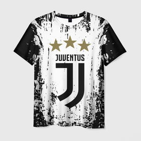 Мужская футболка 3D с принтом JUVENTUS. в городе Новоалтайск, 100% полиэфир | прямой крой, круглый вырез горловины, длина до линии бедер | cr7 | juve | juventus | ronaldo | роналдо | ювентус