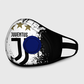 Маска из неопрена с принтом JUVENTUS. в городе Новоалтайск, неопрен 100% | Форма огибающая нос. Резинки для ушей с дополнительной резинкой на затылке. Клапан для выдоха для активного дыхания при занятиях спортом. Эластичный материал маски и окантовки для лучшего растяжения и прилегания маски.  | cr7 | juve | juventus | ronaldo | роналдо | ювентус