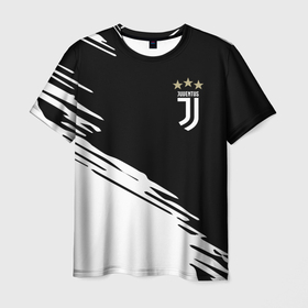 Мужская футболка 3D с принтом JUVENTUS. в городе Новоалтайск, 100% полиэфир | прямой крой, круглый вырез горловины, длина до линии бедер | cr7 | juve | juventus | ronaldo | роналдо | ювентус