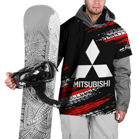 Накидка на куртку 3D с принтом MITSUBISHI. , 100% полиэстер |  | Тематика изображения на принте: mitsubishi | sport | митсубиси | митсубиши | спорт