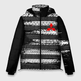 Мужская зимняя куртка 3D с принтом MITSUBISHI в Екатеринбурге, верх — 100% полиэстер; подкладка — 100% полиэстер; утеплитель — 100% полиэстер | длина ниже бедра, свободный силуэт Оверсайз. Есть воротник-стойка, отстегивающийся капюшон и ветрозащитная планка. 

Боковые карманы с листочкой на кнопках и внутренний карман на молнии. | Тематика изображения на принте: mitsubishi | sport | митсубиси | митсубиши | спорт
