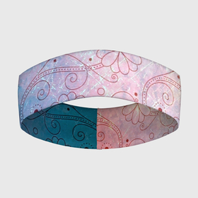 Повязка на голову 3D с принтом Нежные цвета в Петрозаводске,  |  | арт | вектор | нежные цвета | переход цветов | плавный переход | рисунок | розовый | фиолетовый
