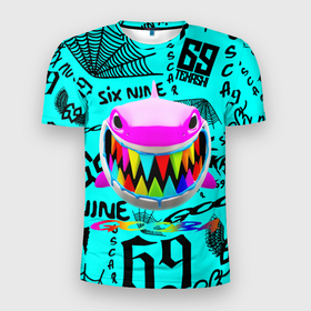 Мужская футболка 3D Slim с принтом 6IX9INE. в Белгороде, 100% полиэстер с улучшенными характеристиками | приталенный силуэт, круглая горловина, широкие плечи, сужается к линии бедра | 6ix9ine | 6ix9ine акула | daniel hernandez | gooba | rap | shark | six nine | tekashi | акула | даниэль эрнандес | музыка | реп | сикс найн | текаши
