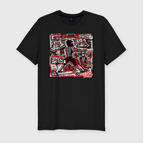 Мужская футболка премиум с принтом Нейт Диаз(Nate Diaz) в Кировске, 92% хлопок, 8% лайкра | приталенный силуэт, круглый вырез ворота, длина до линии бедра, короткий рукав | арт. | бои | бокс | единоборства | мма