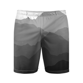 Мужские шорты спортивные с принтом горы в Тюмени,  |  | abstract | pattern | texture | абстракция | горы | краски | пятна красок | текстура | эффект красок