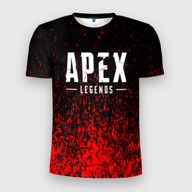 Мужская футболка 3D спортивная с принтом Apex Legends. , 100% полиэстер с улучшенными характеристиками | приталенный силуэт, круглая горловина, широкие плечи, сужается к линии бедра | apex | apex legends | battle | battle royal | bloodhound | titanfall | wraith | апекс | апекс легендс | батл | битва | война | королевская битва | легендс | рояль