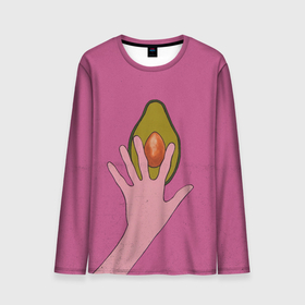 Мужской лонгслив 3D с принтом avocado в Кировске, 100% полиэстер | длинные рукава, круглый вырез горловины, полуприлегающий силуэт | vegan | веган | веганство | вегетарианец | вегетарианство | еда | зеленый | земля | зож | листья | мир | охрана | позиция | природа
