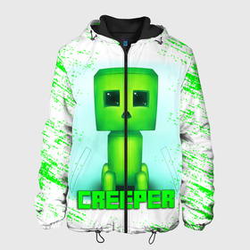 Мужская куртка 3D с принтом MINECRAFT CREEPER в городе Новоалтайск, ткань верха — 100% полиэстер, подклад — флис | прямой крой, подол и капюшон оформлены резинкой с фиксаторами, два кармана без застежек по бокам, один большой потайной карман на груди. Карман на груди застегивается на липучку | creeper | game | minecraft | блоки | игра | квадраты | компьютерная | крипер | криппер | майнкрафт | огонь