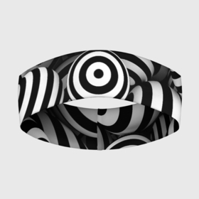 Повязка на голову 3D с принтом Полосатые 3D круги в Новосибирске,  |  | 3d кубики | 3д кубики | sport | абстракция | брызги | краска | кубики | линии | паттерн | спорт | спортивная | спортивный стиль | стиль | текстуры | тренировка | узор