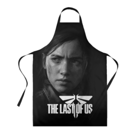 Фартук 3D с принтом THE LAST OF US в Екатеринбурге, 100% полиэстер | общий размер — 65 х 85 см, ширина нагрудника — 26 см, горловина — 53 см, длина завязок — 54 см, общий обхват в поясе — 173 см. Принт на завязках и на горловине наносится с двух сторон, на основной части фартука — только с внешней стороны | game | horror | survival horror | the last | the last of us | the last of us remastered | игра | компьютерная игра | ласт | ласт оф | ласт оф ас | экшн