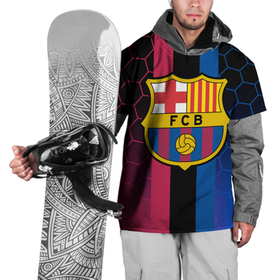 Накидка на куртку 3D с принтом BARSELONA. в Тюмени, 100% полиэстер |  | fc | fc barcelona | football | football club | sport | барса | испанский футбольный клуб | спорт | уефа | униформа | фирменные цвета | фк | фк барселона | футбол | футбольный клуб